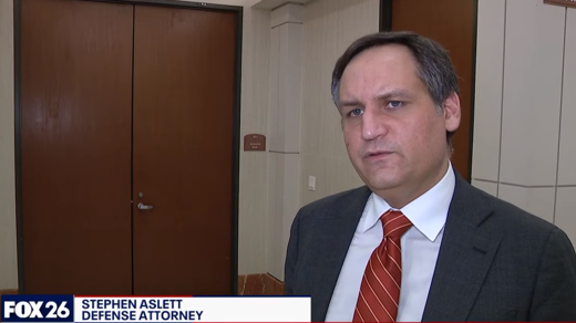 Attorney Aslett on the news.
