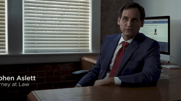 Stephen Aslett At his desk